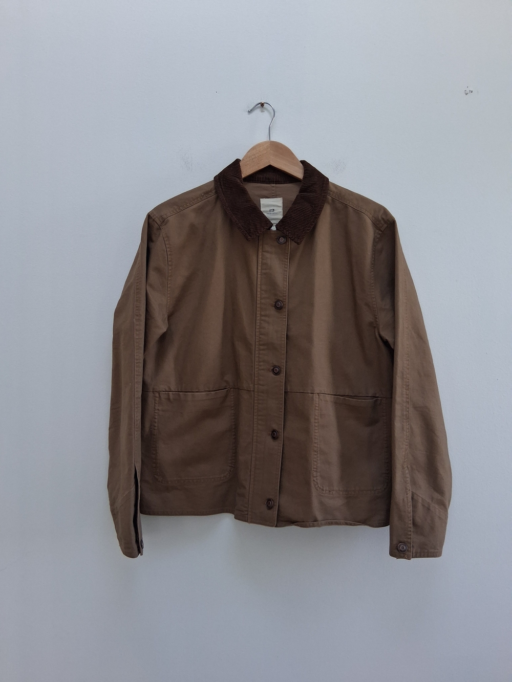 Thread & Supply Zola Barn Jacket Brown Medium Corduroy Collar Chore Utility Work